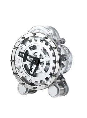 简约现代样板间儿童房摆件男孩房书桌软装饰品机器人音响时钟组合