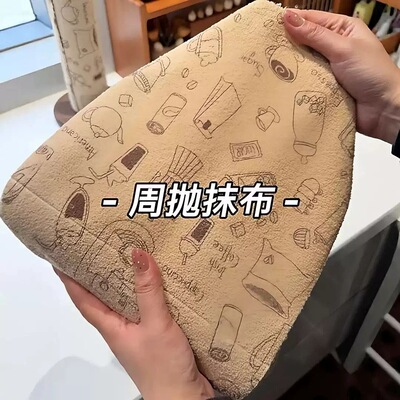 厨房抹布吸水不掉毛家用加厚洗碗布吸水吸油干湿两用抹布3