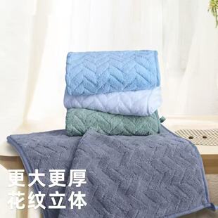 简约擦手巾可挂式加厚柔软吸水小毛巾居家厨房浴室不掉毛儿童手帕