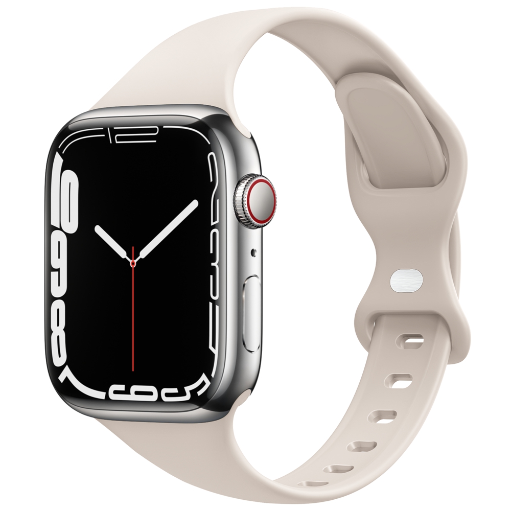 适用苹果apple iwatch 9 8 7 6 5 4 3 2 1手表带液态硅胶细小蛮腰-图3
