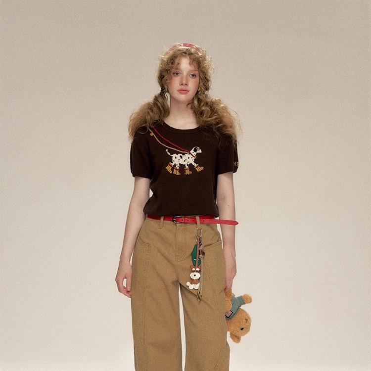 【所有女生的衣橱直播间】IHDXD长外套/花朵背心/小狗短袖/牛仔裤