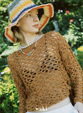 waki 白脱坚果糖 Nut Butter Candy 不对称度假感手工串珠项链