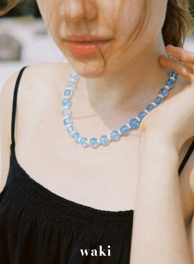 水晶项链waki海岛度假风