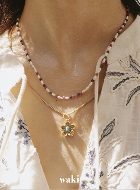 waki 巴洛克雨滴 Baroque Raindrops 巴洛克珍珠野生感串珠项链
