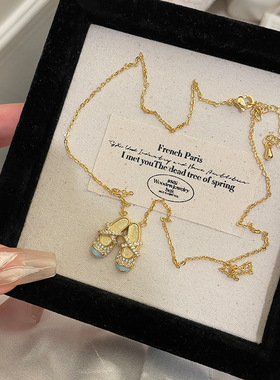 法国coopkoop芭蕾舞鞋项链小众设计感高级气质秋春夏日常时尚