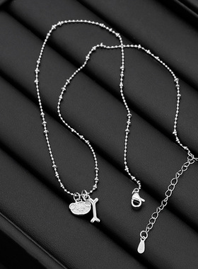 法国coopkoop小狗爱骨头项链小众设计ins高级感颈链年情侣吊坠