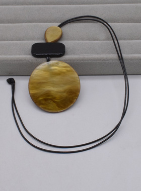 法国CoopKoop民族风几何图形长款项链小众高级感简约时尚吊坠新