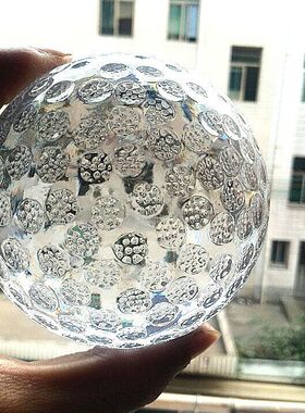 千品居冰裂球篮球水晶球地球白色