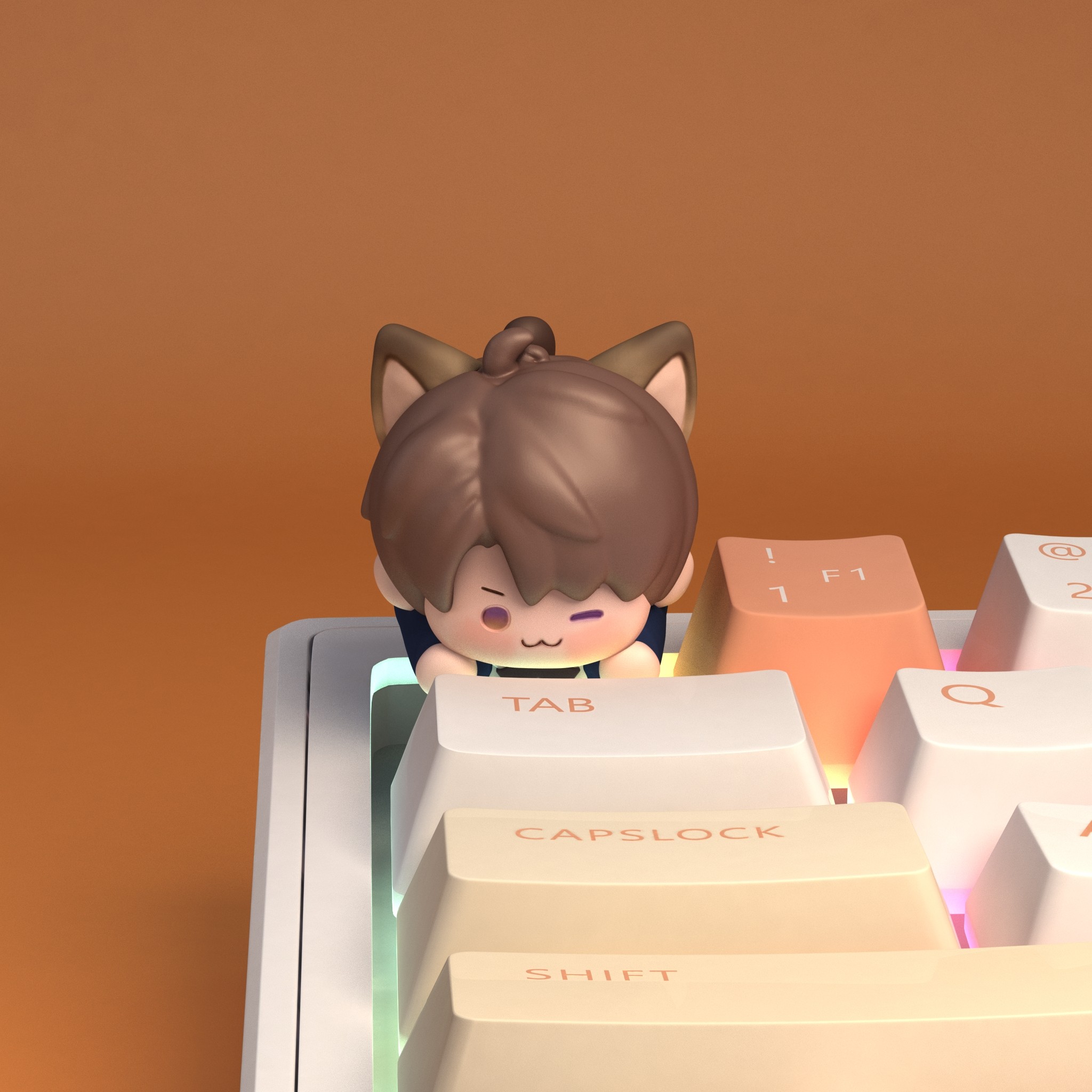 恋与深空键帽夏以昼乙周边游键帽秦澈创意键帽机械键盘可爱键帽,淘宝优惠券,粉丝福利购,淘宝优惠卷