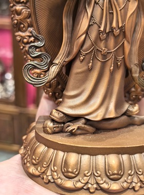 阿企佛母/阿企秋吉卓玛/卓玛/阿奇佛母/15cm紫铜佛像梵天佛堂摆件