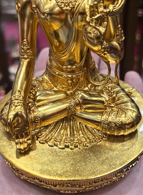 白度母/白度姆/度母/度姆/度母菩萨/15cm金铜佛像梵天供奉摆件