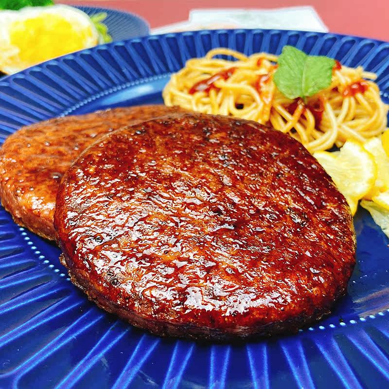 植益食客雪花肉扒160g植物肉肉饼植物蛋白牛羊肉风味汉堡扒牛排