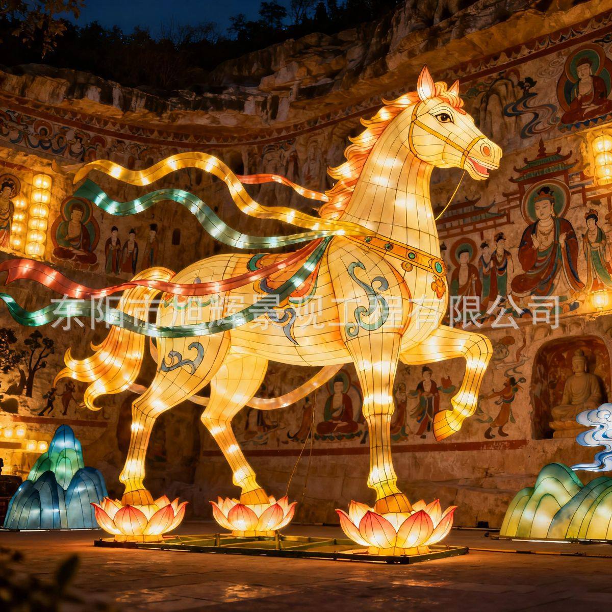 大型节日花灯组马年彩灯新年春节元宵节户外景区公园市政亮化,淘宝优惠券,粉丝福利购,淘宝优惠卷