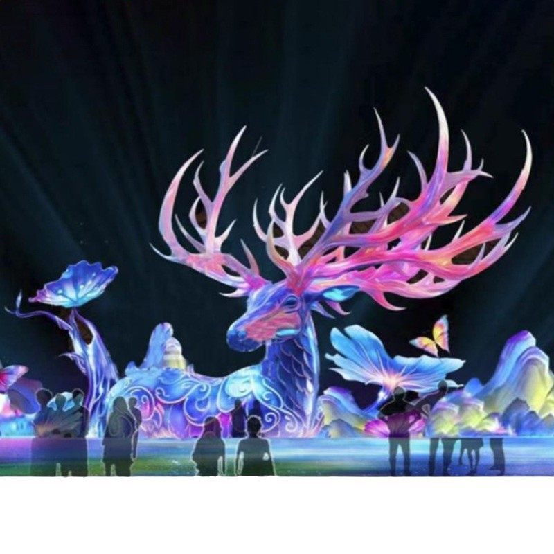 广东山海经系列荷花仙子特色主题大型花灯造型灯笼节日彩灯景观灯,淘宝优惠券,粉丝福利购,淘宝优惠卷