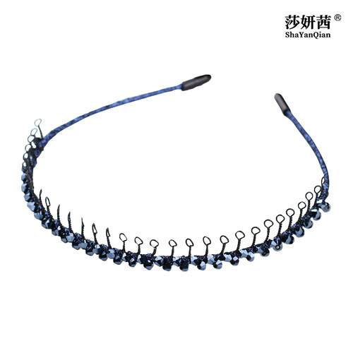 老年人发箍带齿中老年人带钻刘海铁丝发卡子老奶奶洗脸压发碎发器 - 图3