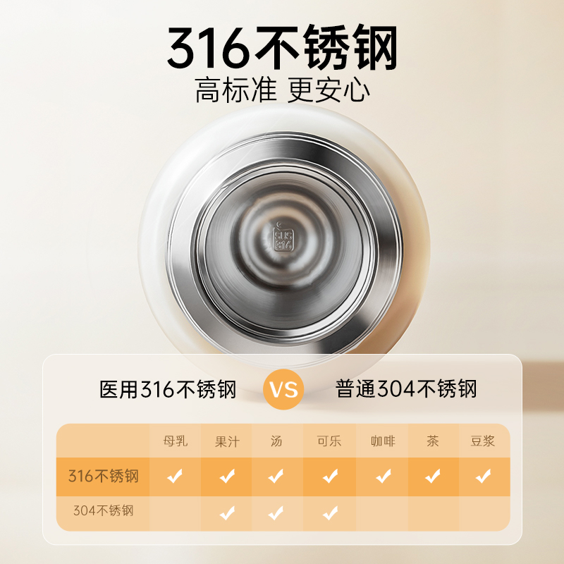 SKULD时蔻儿童保温杯上学专用婴儿宝宝外出学饮吸管鸭嘴杯3岁以上