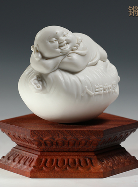 锵锵实木木质六角八角底座佛像观音菩萨莲花座花瓶花盆景木托木座