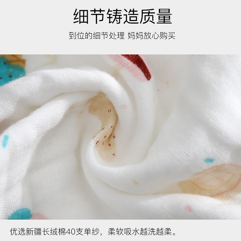 新生婴儿儿童纱布洗脸巾小方巾口水巾全棉口水兜围嘴拍嗝口水围