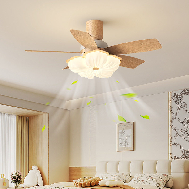 迪格雅简约原木风餐厅客厅静音风扇灯复古胡桃木卧室书房护眼主灯,淘宝优惠券,粉丝福利购,淘宝优惠卷