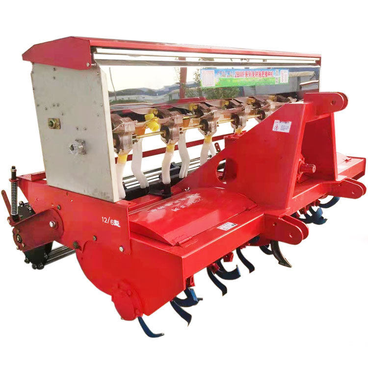 旋耕机配套多功能小麦玉米播种机 四轮车带多行大豆花生施肥机厂