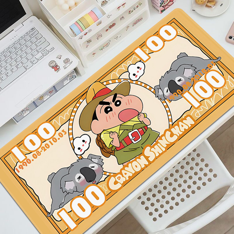 创意蜡笔小新鼠标垫子女生超大电脑桌垫办公桌面滑鼠垫送闺蜜礼物,淘宝优惠券,粉丝福利购,淘宝优惠卷