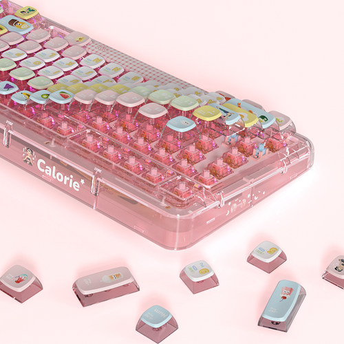 PIIFOX机械无线三模蓝牙办公游戏静音平板电脑客制化透明键盘ER95 - 图0