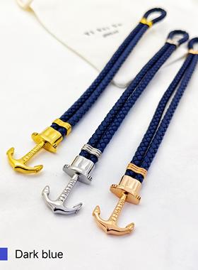 欧美时尚欧美钛钢船锚手链