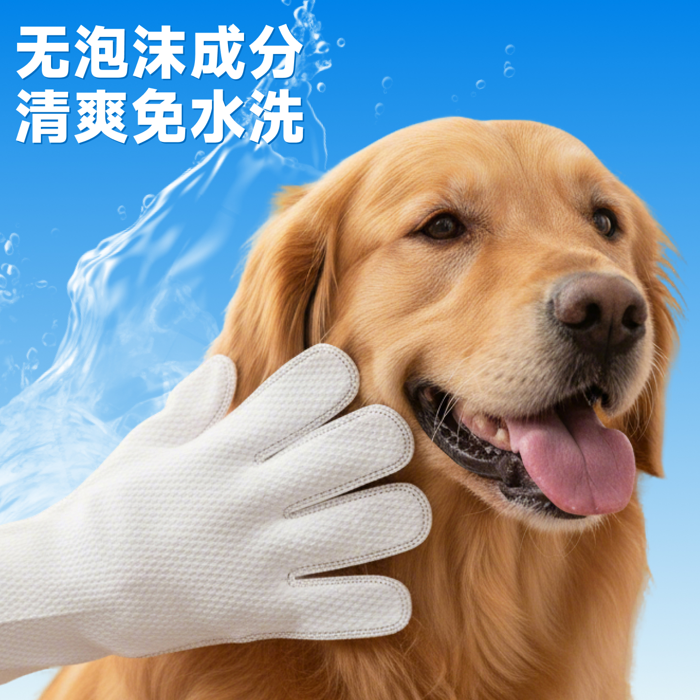 宠物免洗手套清洁湿巾狗狗专用猫咪除臭免洗澡去油干洗洗猫神器 - 图2