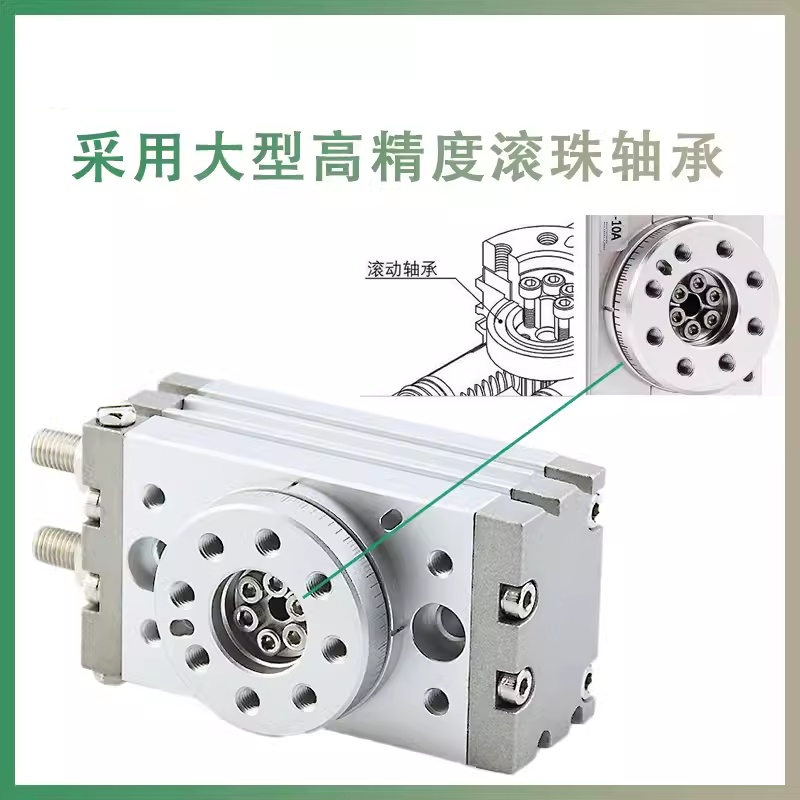 SMC齿轮式90°180°旋转气缸MSQB-L2L3/MSZA/MSZB10A-20A-30A-50R - 图0