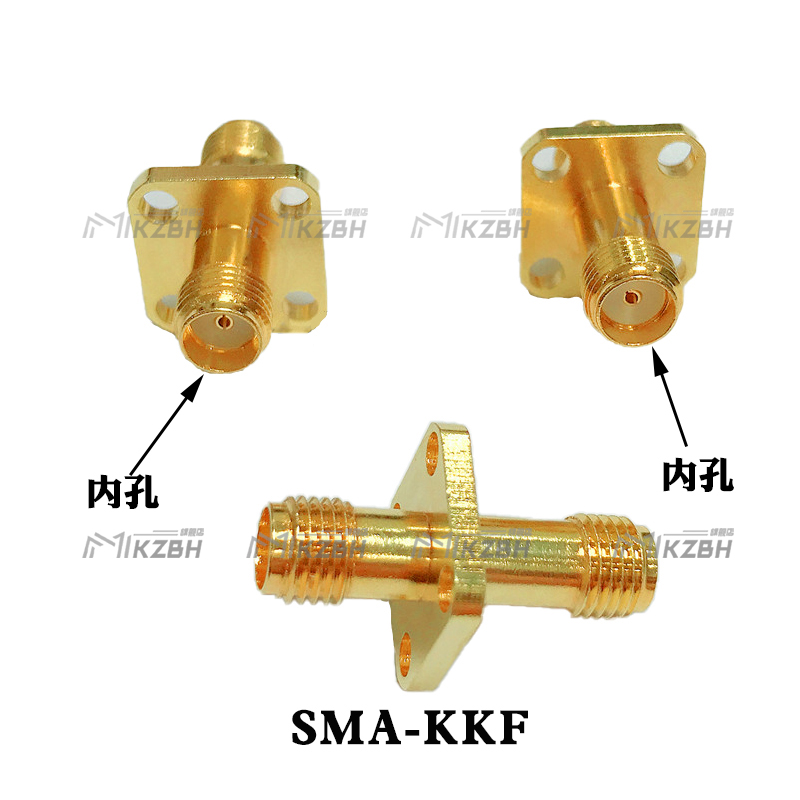 SMA天线射频转接头SMA-JKW公对公转母头三通头弯头直角反极加长 - 图3