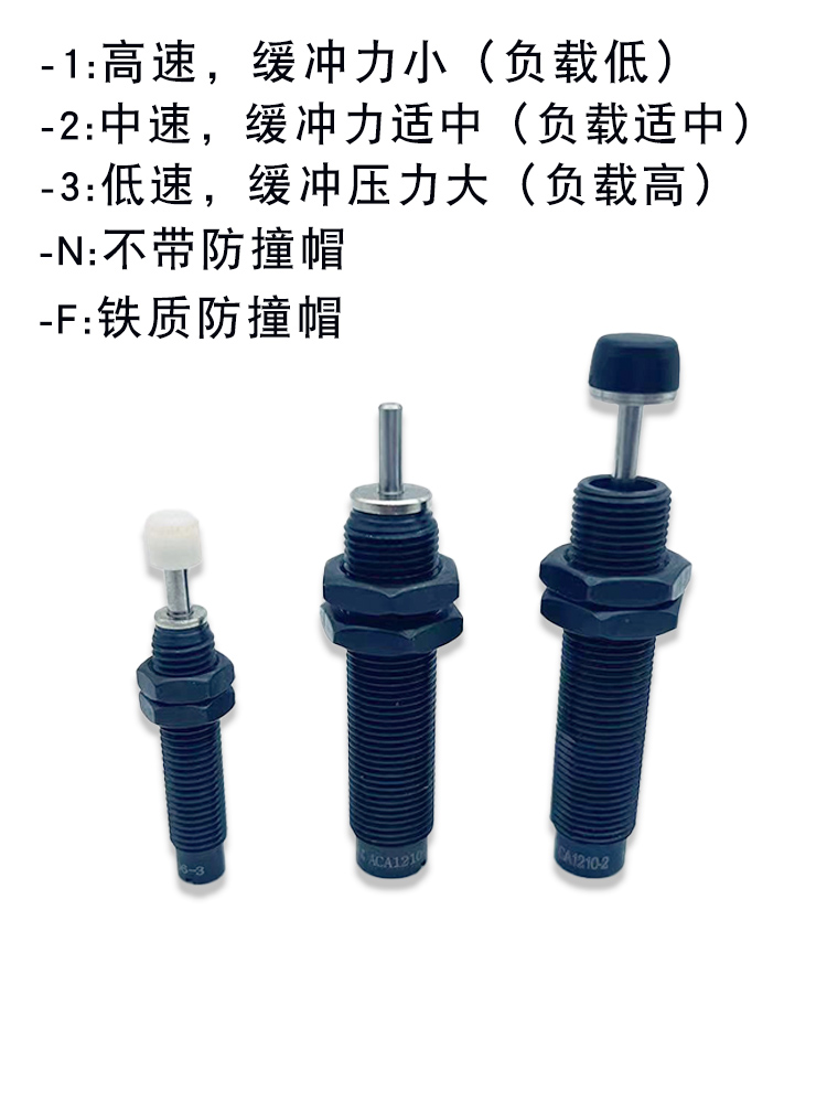 ACA/ACJ亚德客油压液压缓冲器ACA1007-2/1215-3/1210-1/-N阻尼器-图1