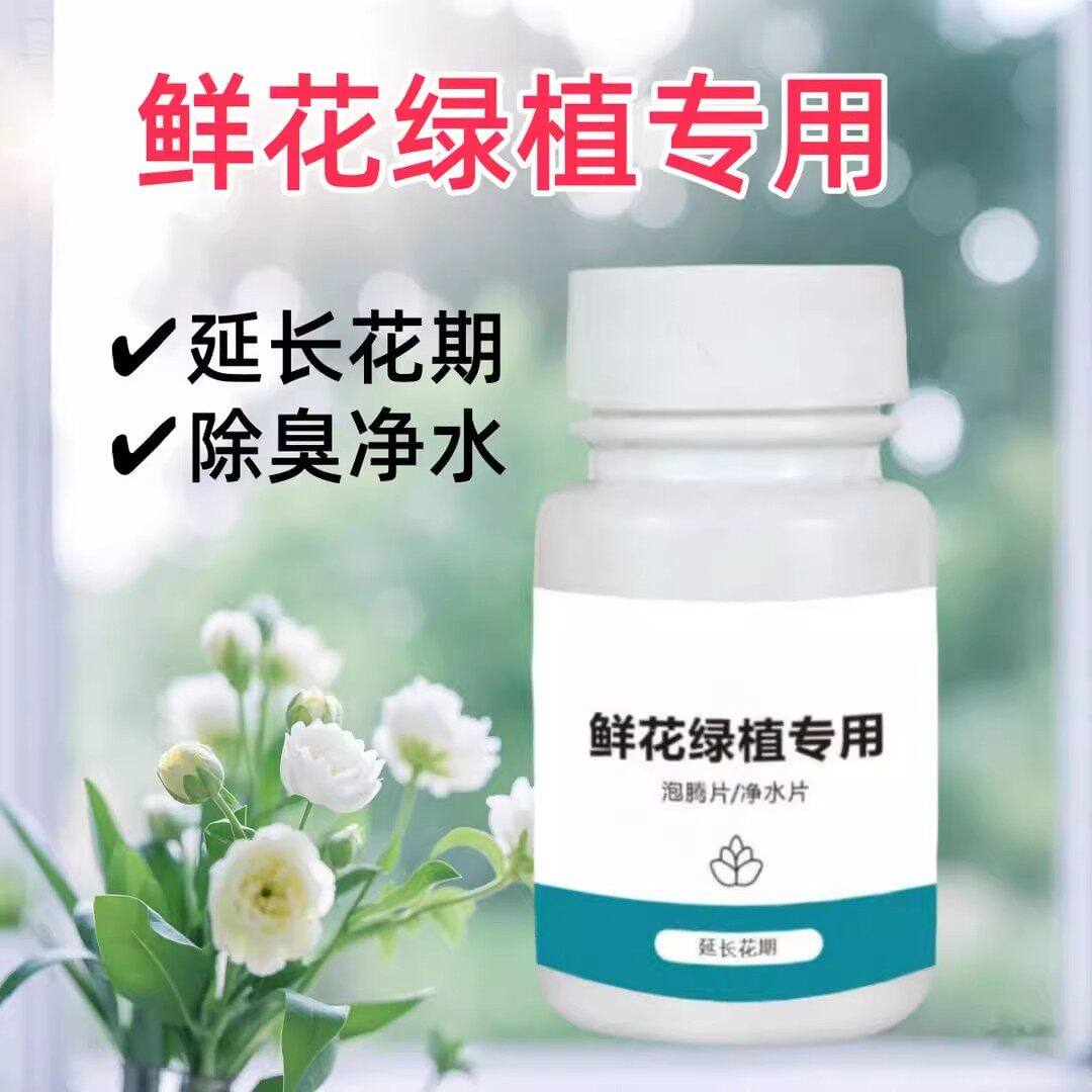 二氧化氯84鲜花泡腾片消毒片插花鲜花绿植专用保鲜剂除臭杀菌净水,淘宝优惠券,粉丝福利购,淘宝优惠卷