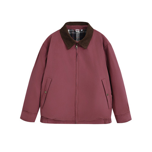 Hungry Artist新款水洗灯芯绒翻领棉服夹克男士工装老钱风外套女 - 图3