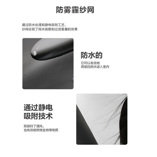 窗户防尘过滤网防雾霾PM2.5防雨水进屋静电吸附灰尘可清洗过滤网 - 图0