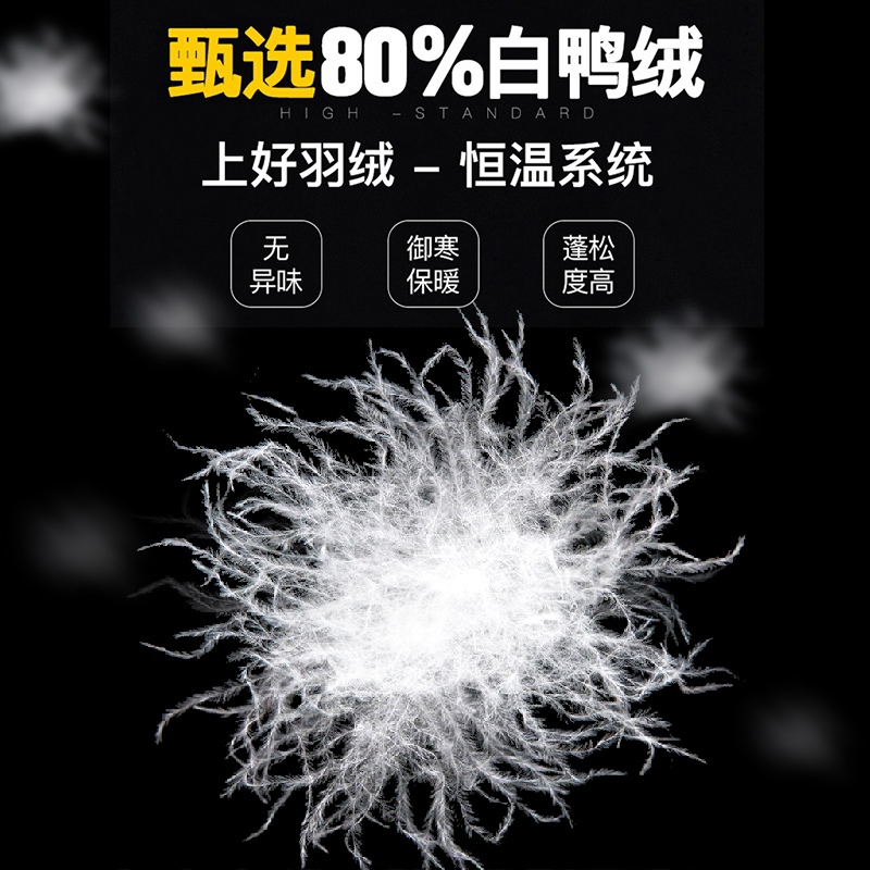 高檔時尚連帽男士羽絨服2022新款白鴨絨防風保暖外套潮流帥氣上衣_SXRT旗艦店_男裝