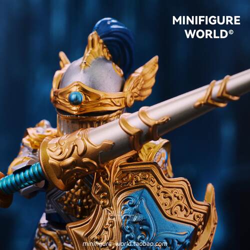 圆桌骑士中世纪兰斯洛特亚瑟王骑士战马盾牌第三方积木人仔玩具 - 图2