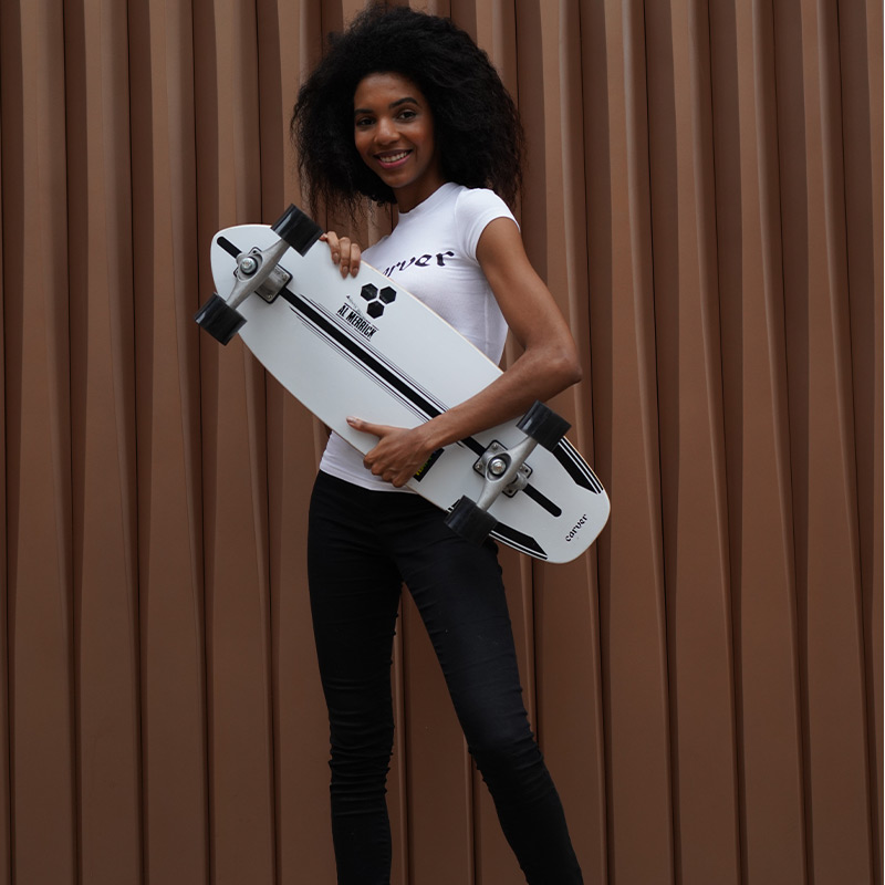 美国Carver浪人板「快乐」CI联名款专业陆地冲浪板陆冲板31英寸 - 图0