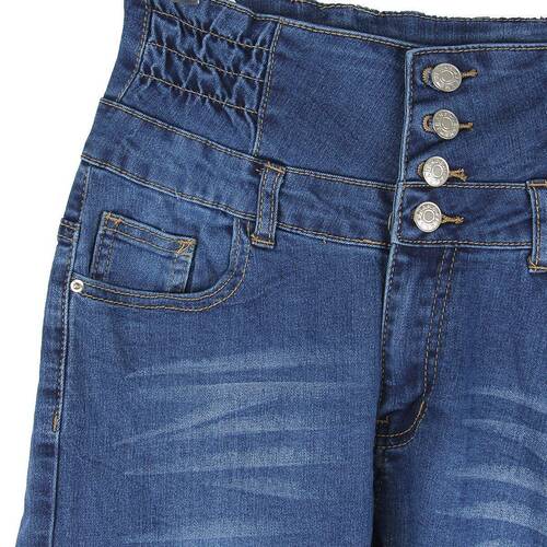 Stretch large and small leg jeans for women弹力小脚牛仔裤女 - 图2