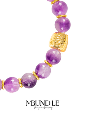 摩邦珠宝摩邦珠宝紫上云间紫色珠珠手链女款新年礼物