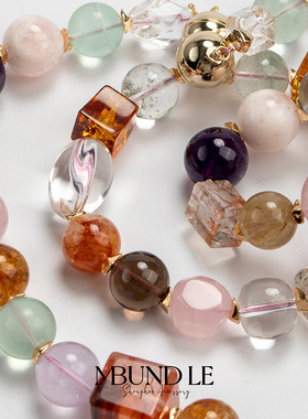 摩邦珠宝祈丽多宝项链手链粉水晶高级女款时尚节日礼品