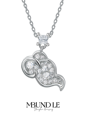 摩邦珠宝乐哉-乐哉笑佛-小祥云项链时尚百搭轻奢新款生日节日礼物