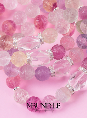 摩邦珠宝甜心马卡龙·红绿色珠珠手链 10mm