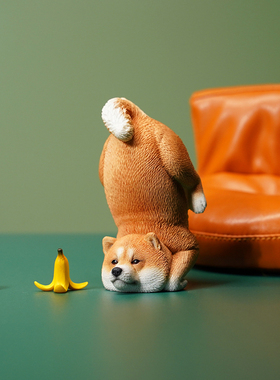 JXK创意搞怪柴犬树脂摆件