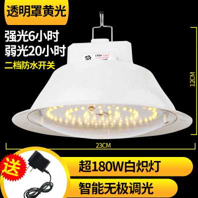 厂销户外超亮充电灯无线充电式灯泡冲电家用应急电灯led节能夜品