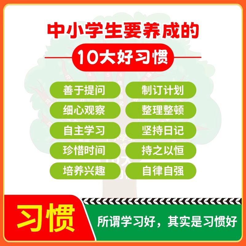 抖音同款】30天提升学习力漫画版正版培养孩子的好习惯素养方法父母家庭教育育儿书籍儿童学习习惯养成高效学习方法自律励志乐夺冠 - 图1