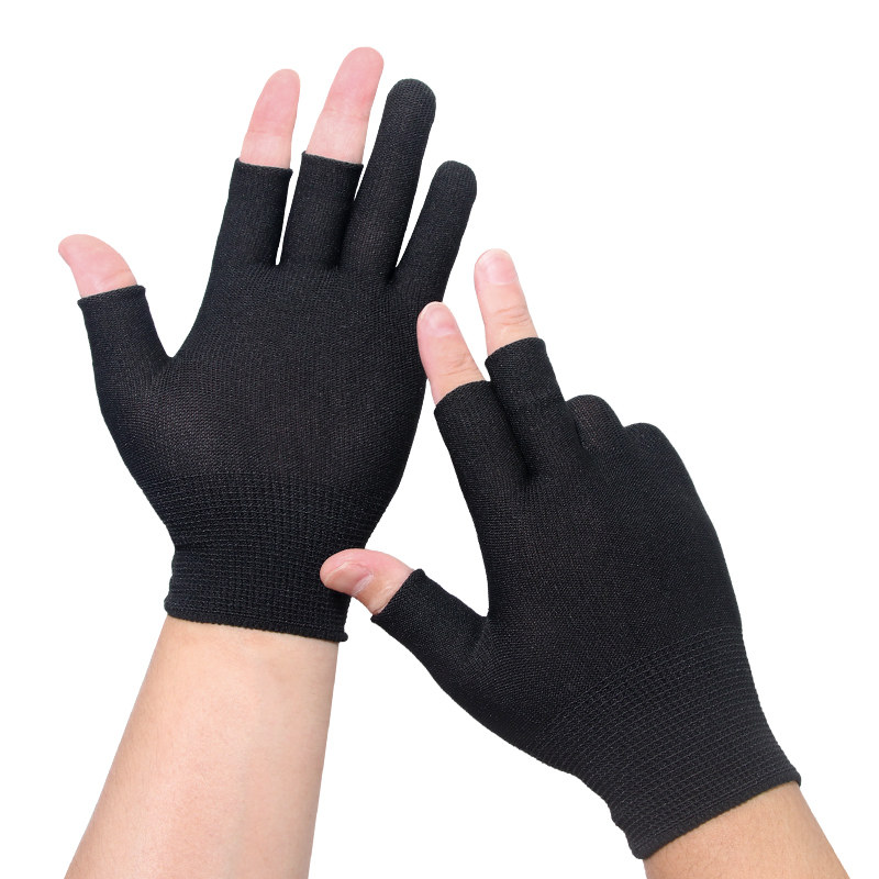 薄款采摘采茶钓鱼手套防晒男女打包工作分拣可触屏劳保尼龙露三指,淘宝优惠券,粉丝福利购,淘宝优惠卷