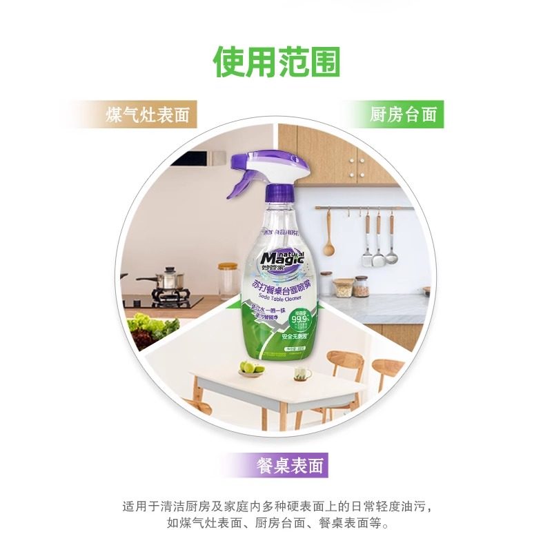 妙管家用小苏打餐桌厨房台面喷雾400g油污桌面除油垢多功能清洁剂,淘宝优惠券,粉丝福利购,淘宝优惠卷