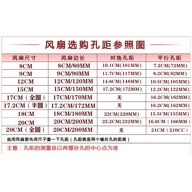 交流AC110V小型机柜配电箱纯铜电机排风扇12CM轴流散热风机12038-图3