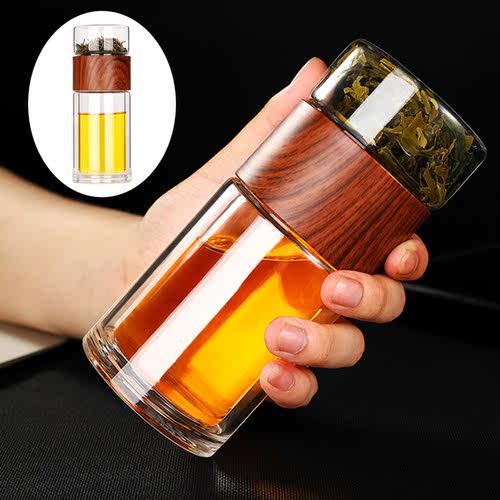 Double Wall Glass Water Bottles Top Quality Mug Cup With - 图3