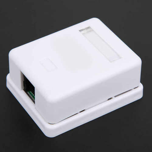 2Pcs RJ45 Surface ount Box Cat6 Single-Port Desktop Infora - 图3